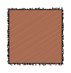 Carpet square Top view vector illustration design