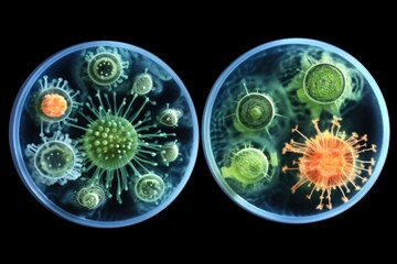 Closeups of phytoplankton, the solarpowered microscopic creatures that convert carbon dioxide and sunlight into energy, playing a vital part in the global carbon cycle.