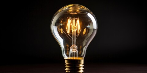 An oldfashioned incandescent light bulb, consuming more energy than necessary programs.