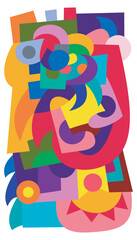 colorful abstract art for wall decoration
