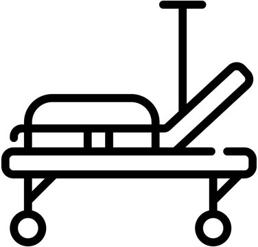 recommend clip art: stretcher line icon