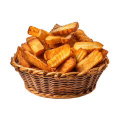 Fototapeta na wymiar basket of french fries