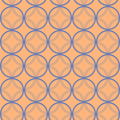 Fototapeta premium Vector. Seamless mediterranean geometric pattern, ornamental swatches. Talavera template. Portuguese Azulejo. Turkish decoration. Moroccan mosaic. Spanish porcelain. Ceramic dishes, folk ornament.