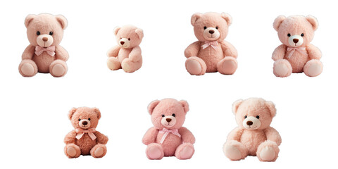 Png Set Teddy bear alone on transparent background
