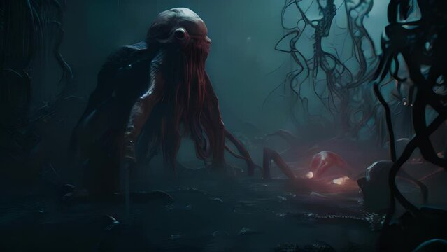 Decaying remnants of creatures long forgotten evoking dread from the depths of the abyss..