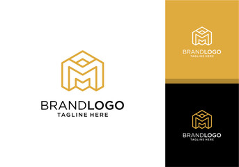 Letter M logo icon design template elements
