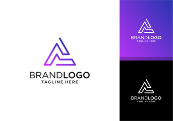 Abstract letter A logo design. icons for business