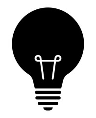 電球のシルエット