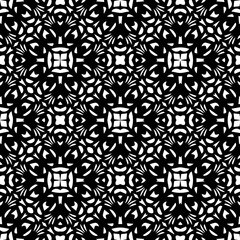 Black and white seamless pattern. Repeat pattern. Abstract background. Monochrome texture. Seamless texture for fashion, textile design,  on wall paper, wrapping paper, fabrics and home decor.