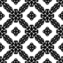 Black and white seamless pattern. Repeat pattern. Abstract background. Monochrome texture. Seamless texture for fashion, textile design,  on wall paper, wrapping paper, fabrics and home decor.