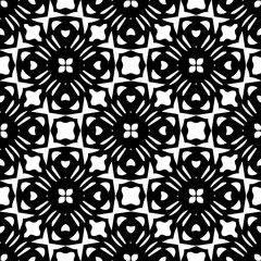 Black and white seamless pattern. Repeat pattern. Abstract background. Monochrome texture. Seamless texture for fashion, textile design,  on wall paper, wrapping paper, fabrics and home decor.