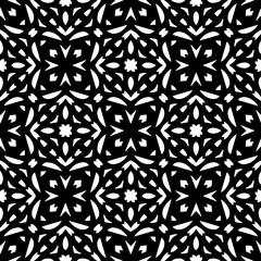 Black and white seamless pattern. Repeat pattern. Abstract background. Monochrome texture. Seamless texture for fashion, textile design,  on wall paper, wrapping paper, fabrics and home decor.