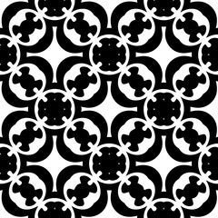 Black and white seamless pattern. Repeat pattern. Abstract background. Monochrome texture. Seamless texture for fashion, textile design,  on wall paper, wrapping paper, fabrics and home decor.