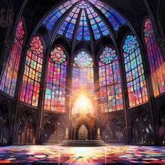 Obraz premium Astonishing Wallpaper - Celestial Cathedral