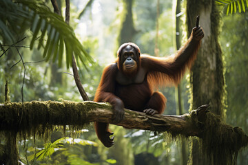 Orangutan - obrazy, fototapety, plakaty