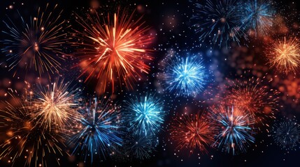 Fototapeta premium Design template for firework celebration