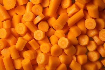 たくさんの新鮮なにんじん