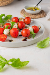 Traditional Italian salad- caprese salad skewer