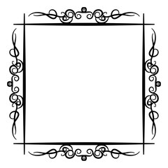 vintage frames isolated Collections