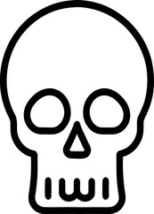 skull cartoon icon