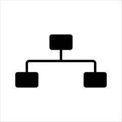 hierarchical outline, thin, flat, digital icons for web and mobile. on a white background.	
