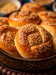 bread with sesame