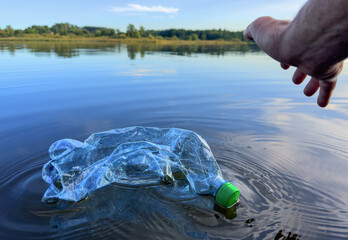Plastic pollution is filling ocean and devastating wildlife. Aquatic trash disaster. Plastic Crisis...