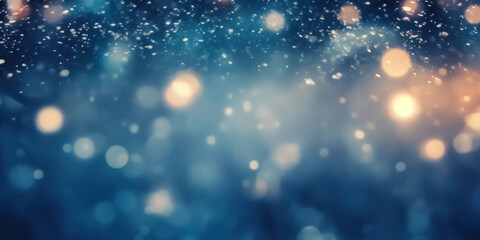 Fototapeta na wymiar Winter beautiful glitter bokeh background