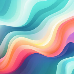 Abstract background with blue, orange and yellow waves. Vector illustration.. Dynamic Effect Abstract Background