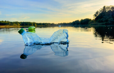 Plastic pollution is filling ocean and devastating wildlife. Aquatic trash disaster. Plastic Crisis...