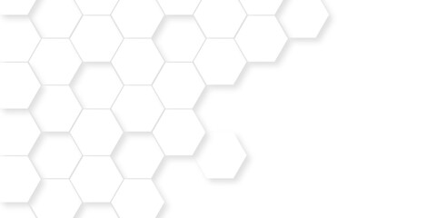Background with hexagons white Hexagonal Background. Luxury White Pattern. Vector Illustration. 3D Futuristic abstract honeycomb mosaic white background. geometric mesh cell texture.