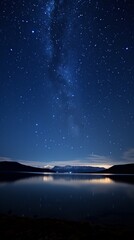 The beautiful mountains, the lake, the stars, the Milky Way, the quiet night