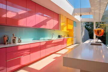 Fototapeta na wymiar Modern Kitchen - colorful