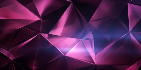 Obraz premium Pink Sapphire Crystal Creative Abstract Geometric Wallpaper. Display graphic. Computer Screen Digiral Art. Abstract Bright Surface Horizontal Background. Ai Generated Vibrant Texture Pattern.