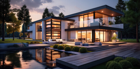 a modern contemporary home design 