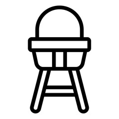 High Chair outline icon