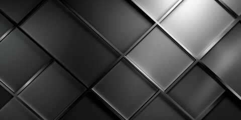 Silver Creative Abstract Geometric Wallpaper. Display graphic. Computer Screen Digiral Art. Abstract Bright Surface Geometrical Horizontal Background. Ai Generated Vibrant Texture Pattern.