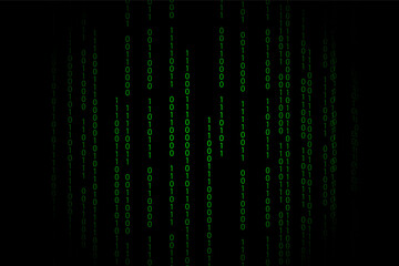 デジタルな仮想空間を表した背景