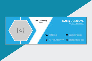 A simple, modern, flat & clean E-signature design that will be perfect for your company e-mail signature or even just for personal e-signature.