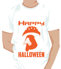 Halloween mushroom Quote T-shirt design and new mushroom design
