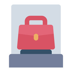 Fototapeta premium Luxury Bag flat icon