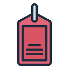 Price Tag filled line icon