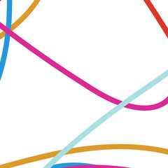 Colourful Abstract Lines Background 
