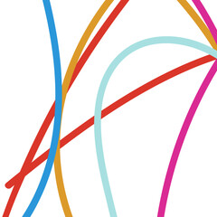 Colourful Abstract Lines Background 