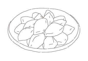 Songpyeon' is one of Korea's traditional rice cakes and is eaten during the holiday called 'Chuseok' in Korea.