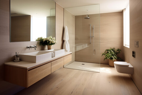Modern Bathroom - woodn