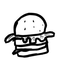 Fast food Doodle Illustration