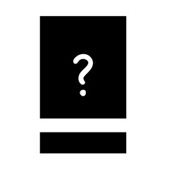 help question  of customer service and support icon