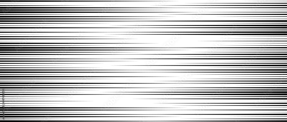Poster Random lines pattern. White tv noise wallpaper. Black and white horizontal irregular lines background. Glitch concept backdrop. Vector illustration.
