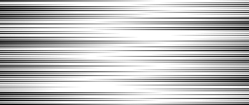 Random lines pattern. White tv noise wallpaper. Black and white horizontal irregular lines background. Glitch concept backdrop. Vector illustration.
